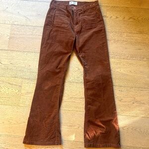 '70s FLARE HIGH RISE- Size29/8- Brown Corduroy
